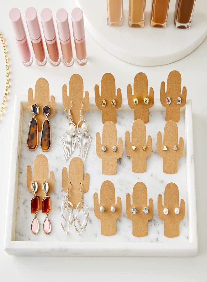 Zenomia Paper Earring Display Cards,Jewellery Card 50 Pcs, 2 X 3 Inch, Brown - Image 3